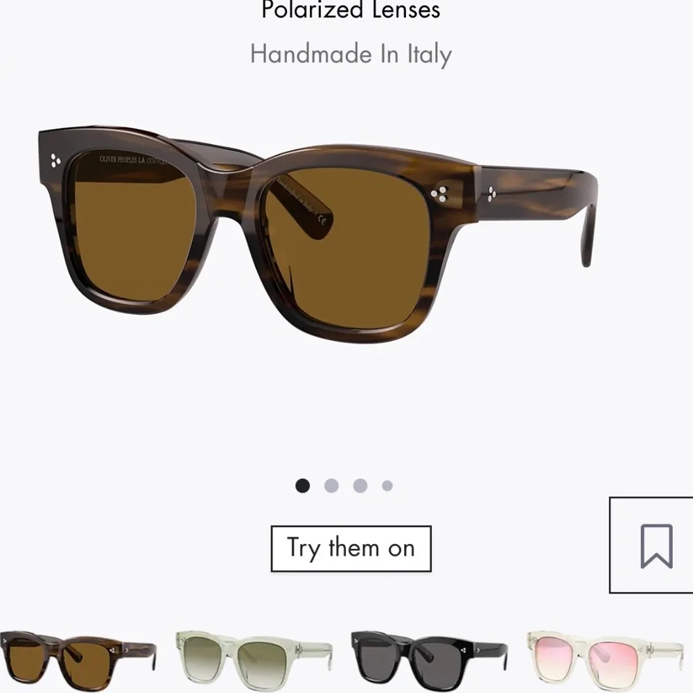 NEW OLIVER PEOPLES Melery polarize lens brown SUN Glasses